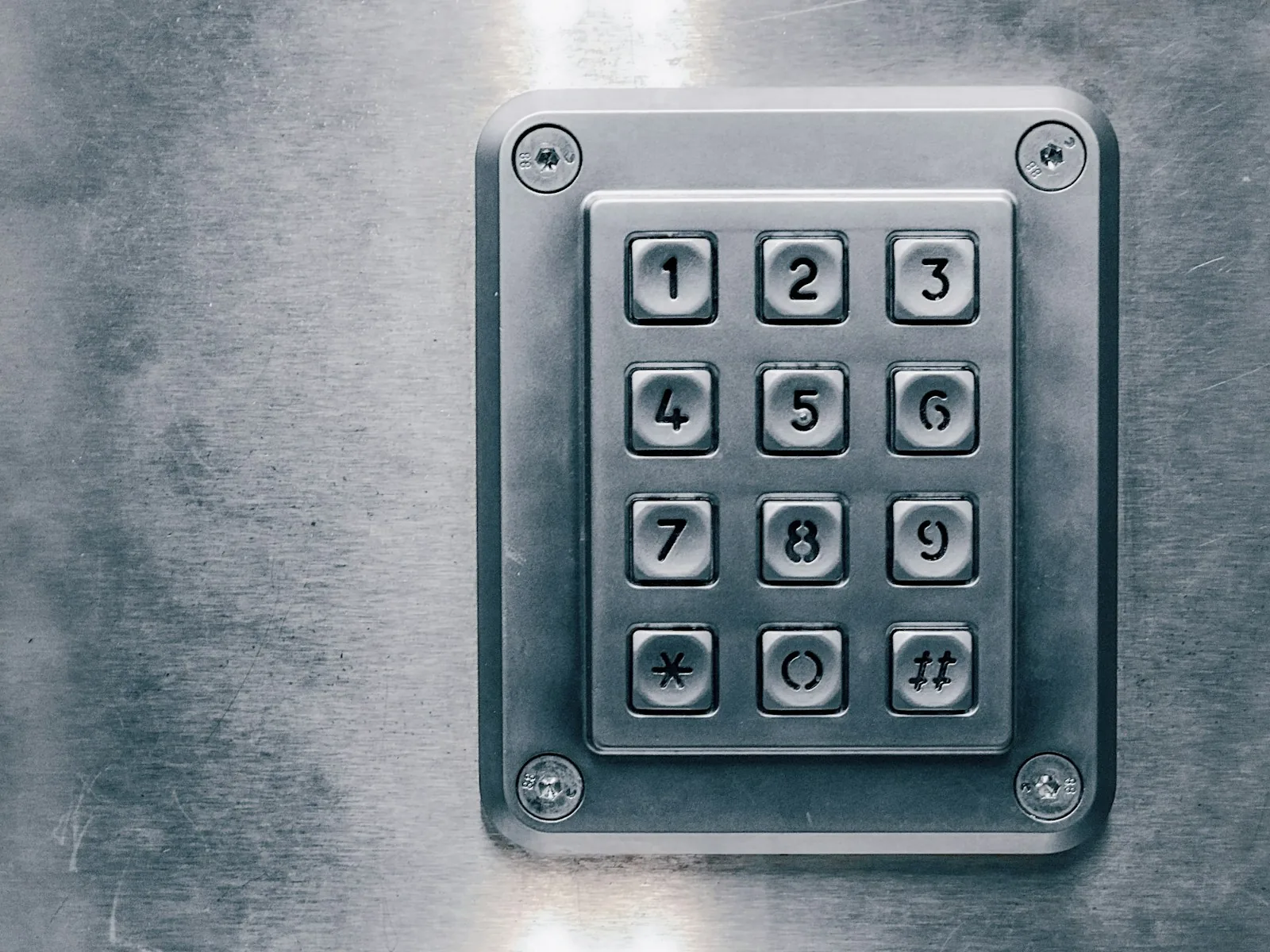 Robust metal access control keypad