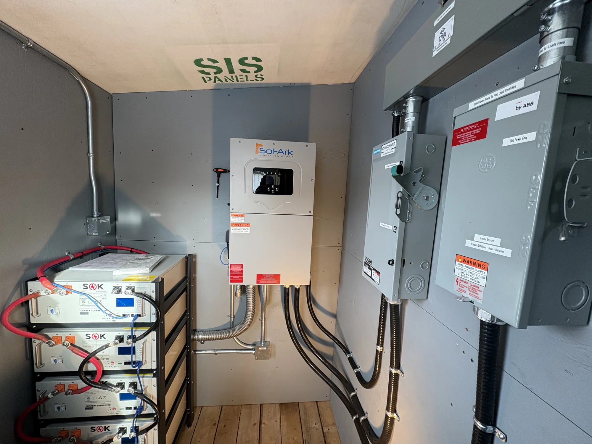 Solar inverter install